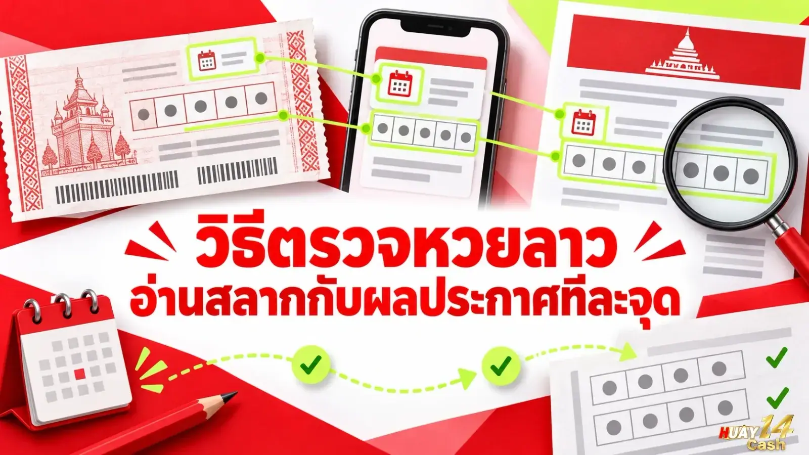 วิธีตรวจหวยลาว อ่านสลากกับผลประกาศทีละจุด - ภาพหน้าปกบทความ